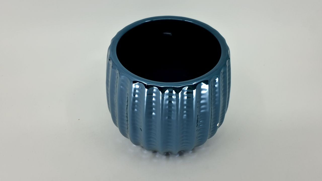 Lightweight 4" Ceramic Planter Pot - Turquoise, Indoor/Outdoor Use