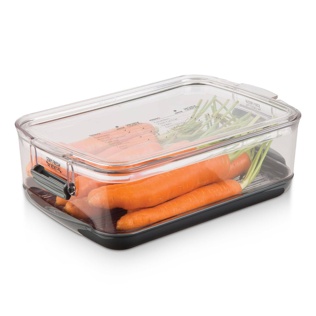 ProKeeper 3-Quart Food Storage Container, Vent System for Produce
