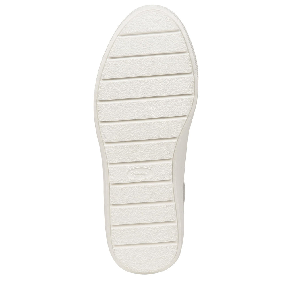 Dr. Scholl's Womens Time Off Platform Sneakers 8 M Vapor Grey Microfiber