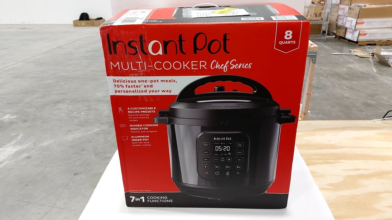 Instant Pot 8Qt RIO Chef Series 7-in-1 Multi-Cooker, Pressure Cook, Black