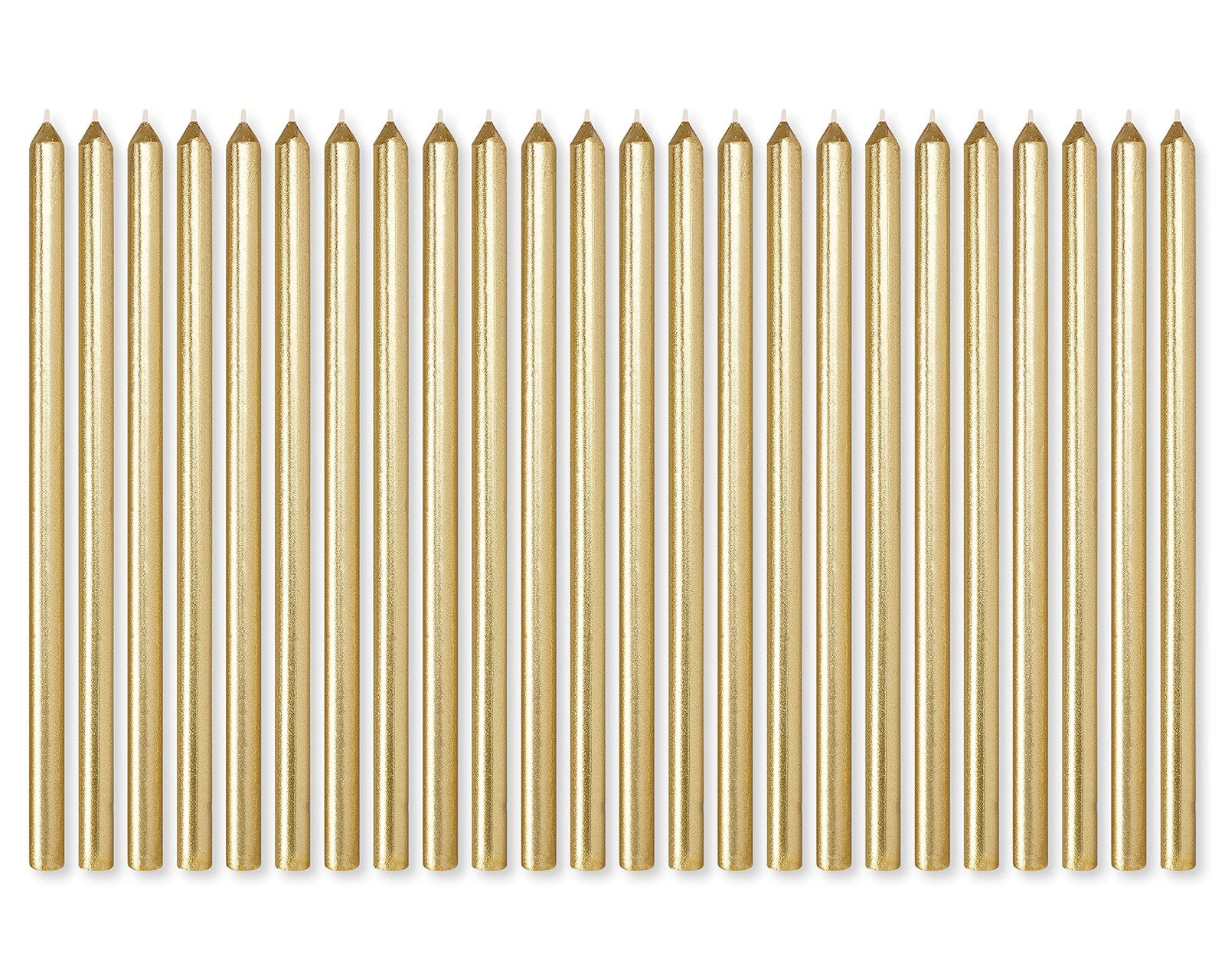 American Greetings Birthday Candles, Long Thin Gold (24-Count)