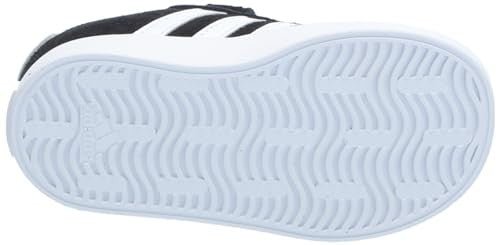 adidas Kids VL Court 3.0 Sneaker, Black/White/White, 10 US Unisex Toddler