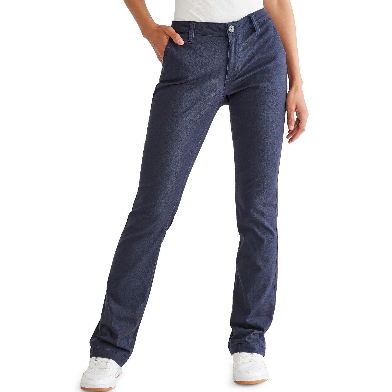 AEROPOSTALE Women's Aero Classic Uniform Pant, Navy Prep, 0