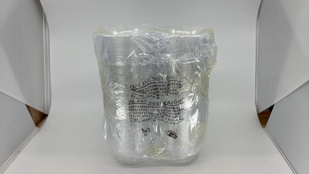 6OZ Clear Plastic Bowls - 200 Count Disposable for Desserts & Salads