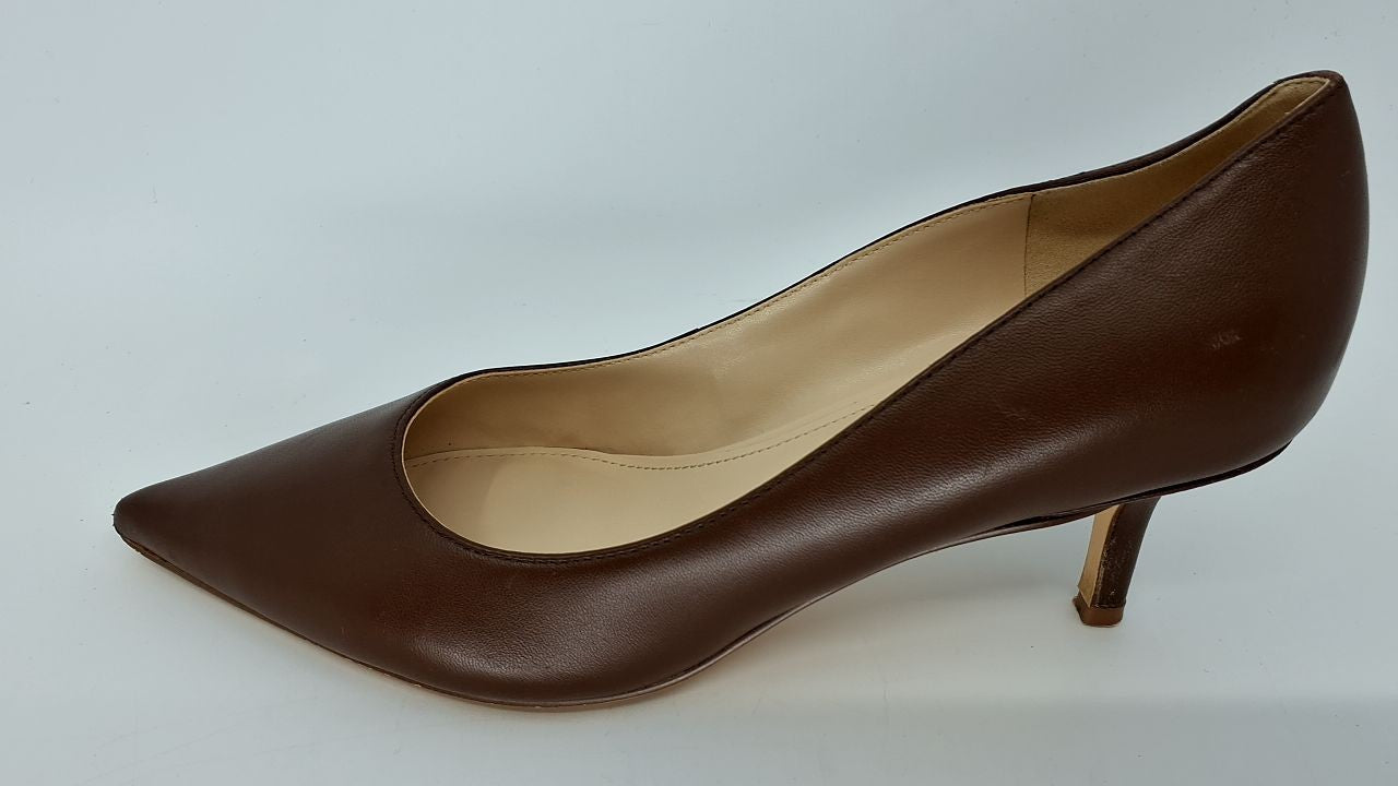 Marc Fisher Women's Alola Pump, Medium Brown Leather 210, 7.5