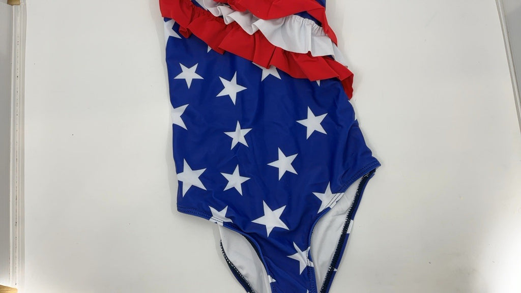 Comfortable Baby Girls' Swimsuit 2-3T Red Ruffles & UV Protection