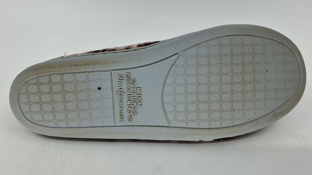 Cozy Closed Back Slipper, Plum Velvet, Memory Foam, Women's Size 7-8