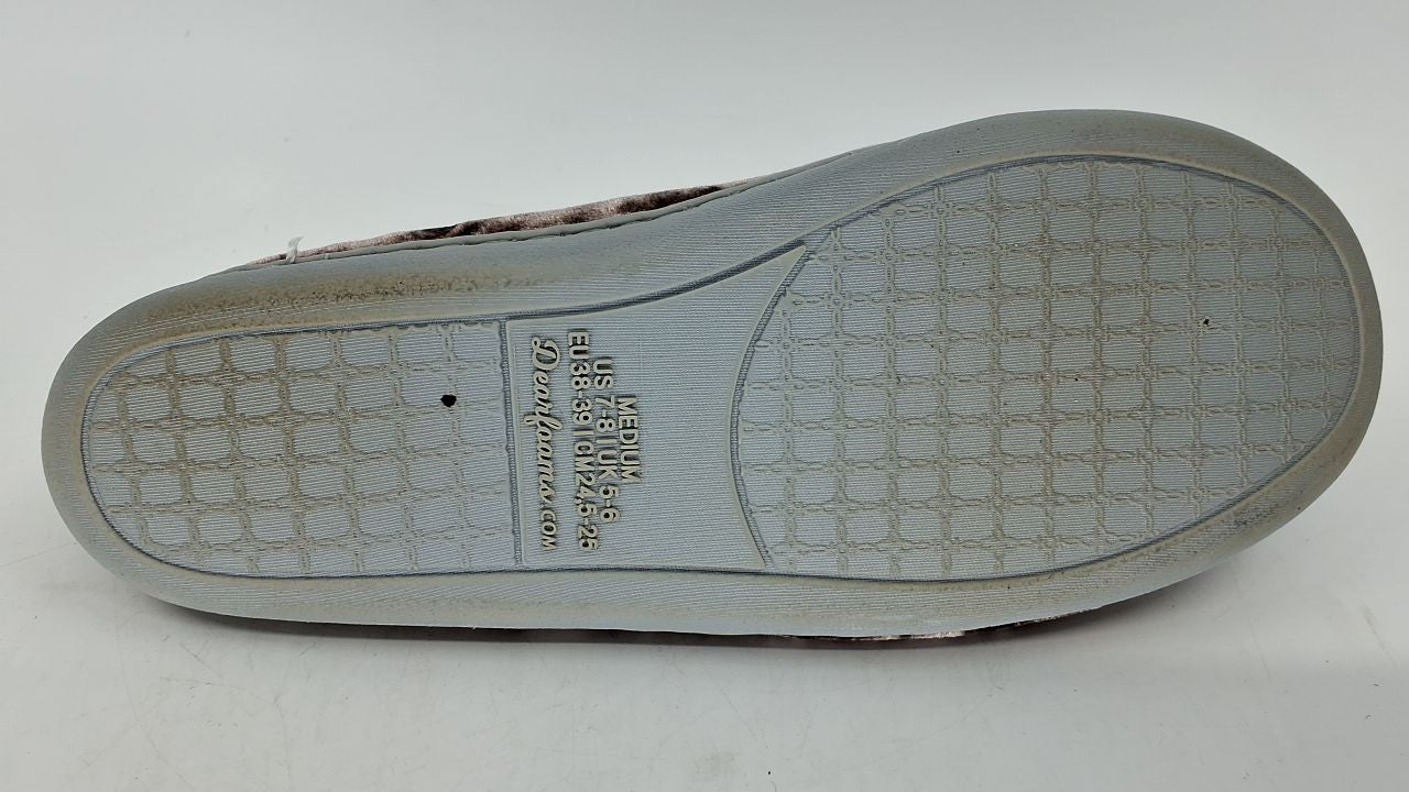 Cozy Closed Back Slipper, Plum Velvet, Memory Foam, Women's Size 7-8