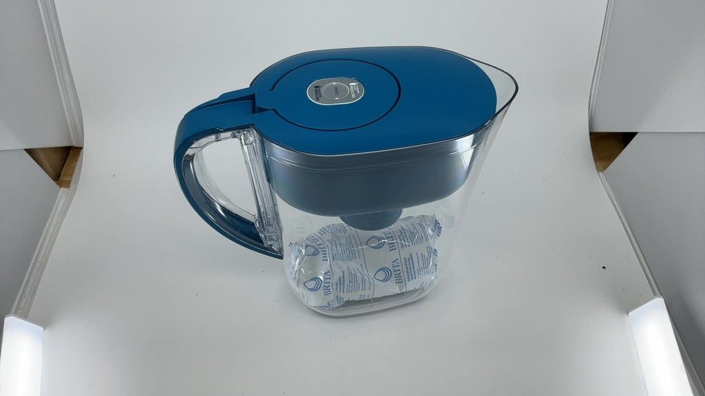 Brita Water Filter Pitcher, 6-Cup, Turquoise, SmartLight Indicator, BPA-Free