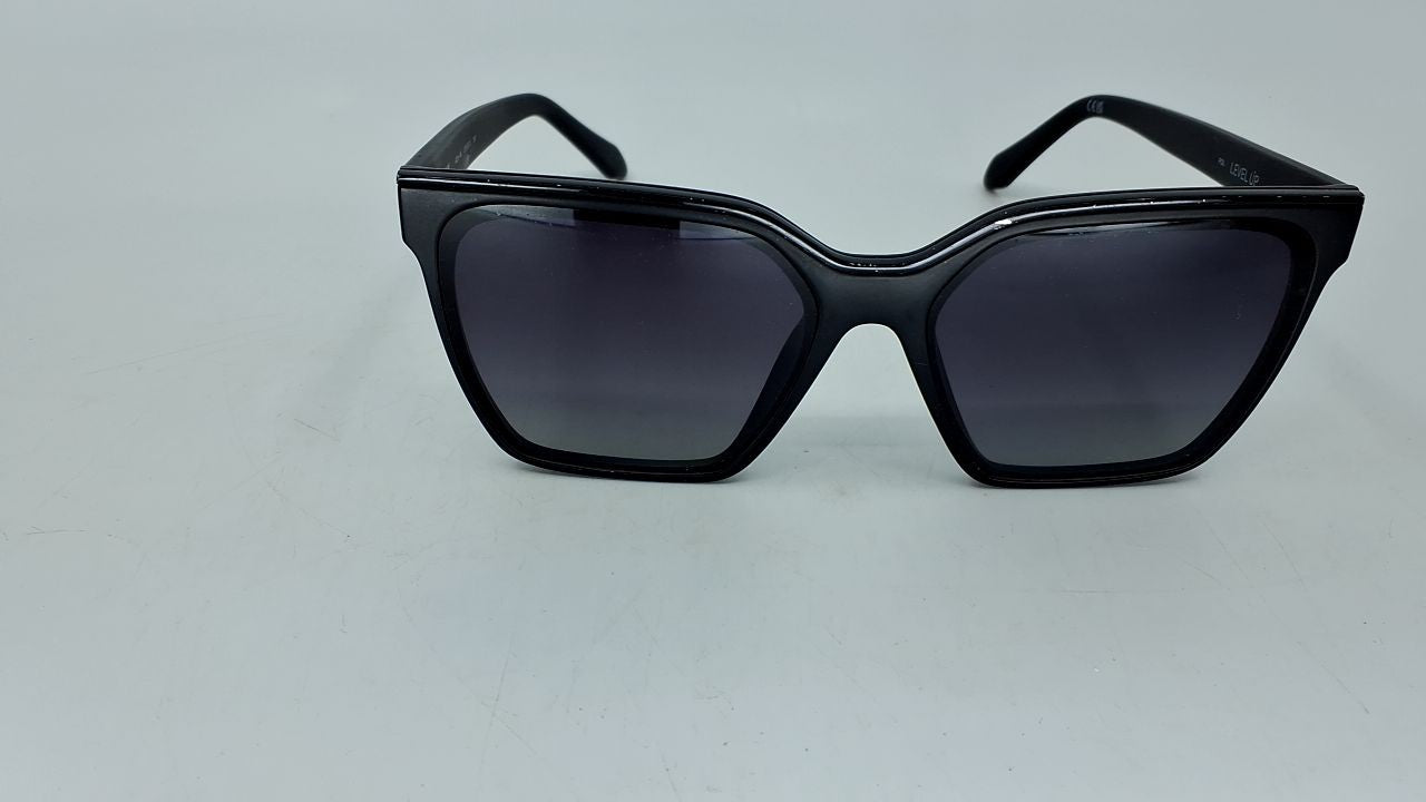 Quay Women's Polarized Sunglasses, Large Square, Black, UV Protection