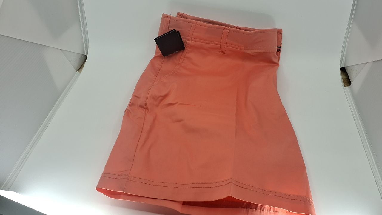 Lee Men's Extreme Motion 7" Flat Front Short, Bright Papaya, 40