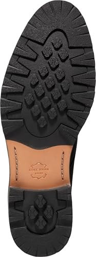 Cole Haan Mens Chukka Boot 12M Black/Truffle Waxy Leather Water Resistant