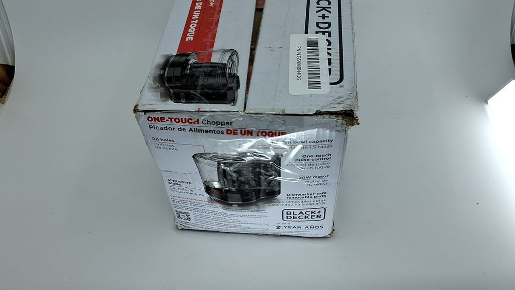 1.5-Cup BLACK+DECKER Food Chopper, One Touch Pulse, Stainless Steel Blade