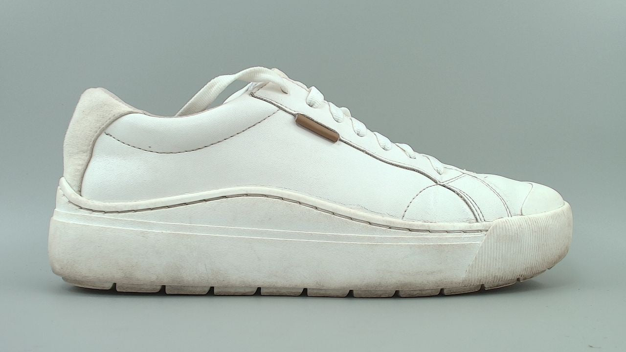 Dr. Scholl's Womens Time Off Sneaker White Smooth 9M