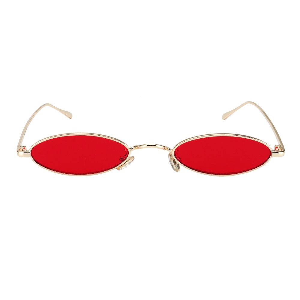 MEETSUN Vintage 90s Small Oval Sunglasses For Women Men Metal Frames Designer