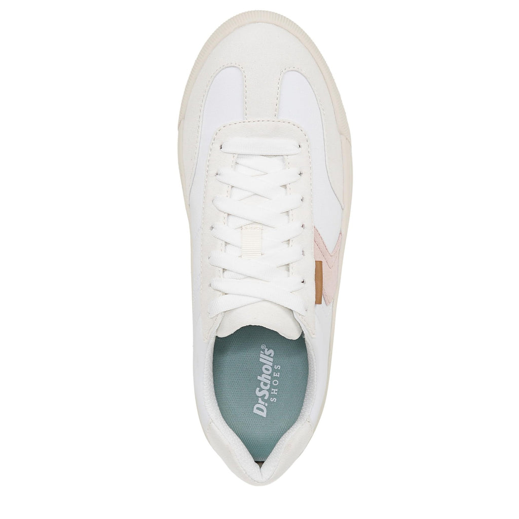 Dr. Scholl's Womens Time Off Win Sneaker White/Tofu Fabric 8.5 M