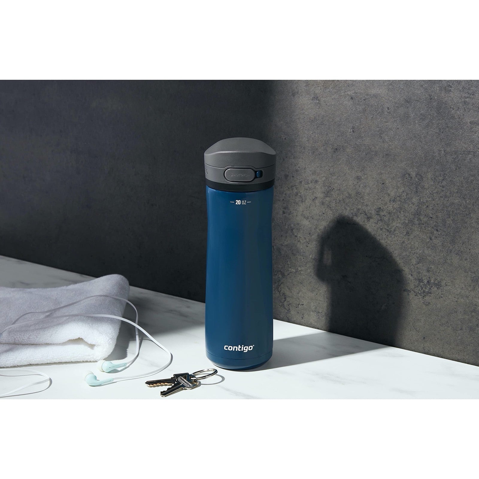 Contigo Jackson Chill 2.0 20oz Stainless Steel Water Bottle Blueberry