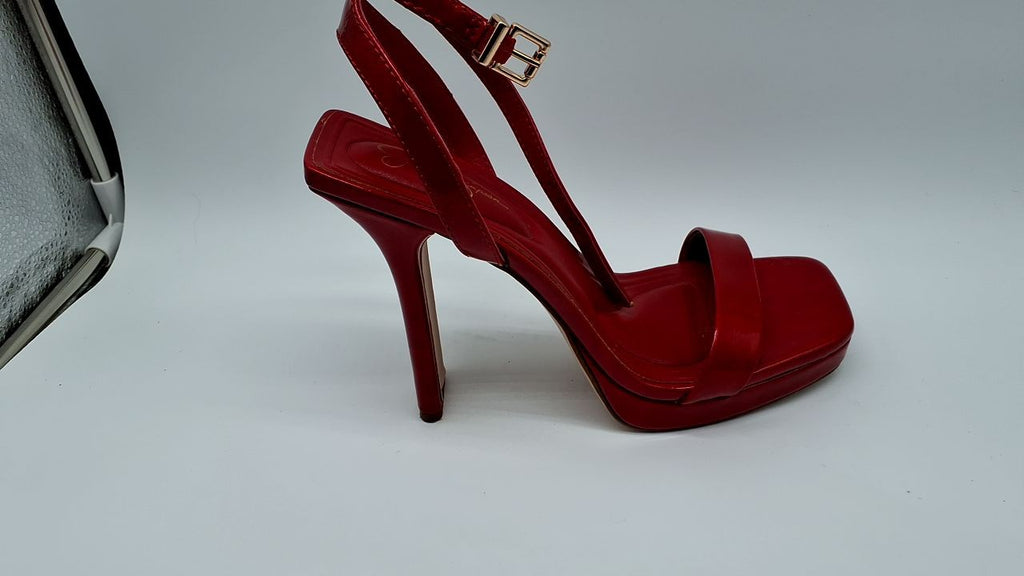 Jessica Simpson Adonia High Heel Sandal, Red Muse, 6.5