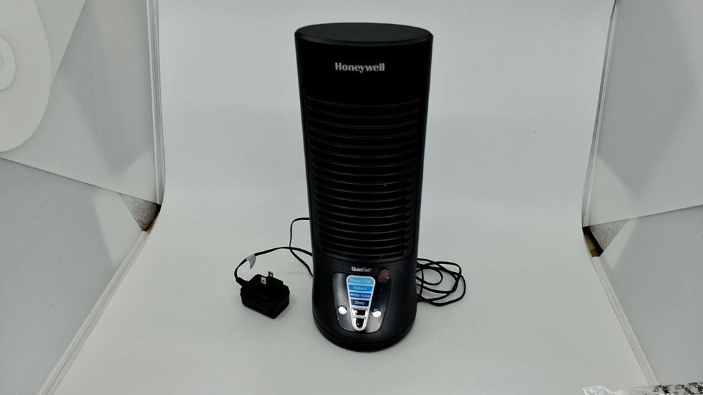 QuietSet Personal Desk Fan, 13in Oscillating, 4 Power Levels, Black
