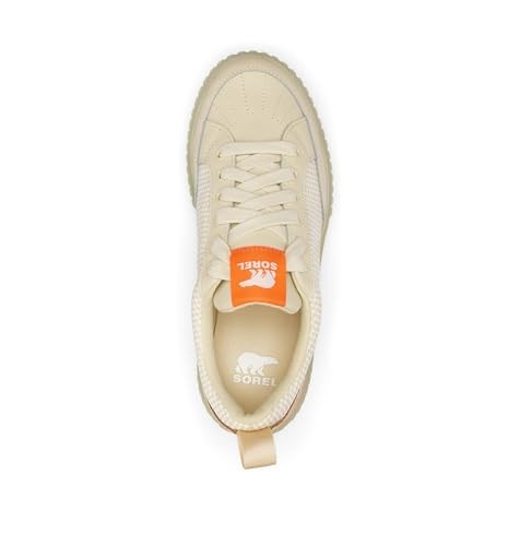 Sorel Women's ONA Ave Low Sneaker Waterproof, Bleached Ceramic/Light Aloe, 7