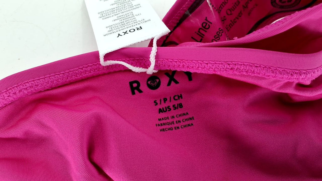 Roxy Women's Bikini Bottoms, Maui Pink, Stretch Fabric, UPF 50+, Size S
