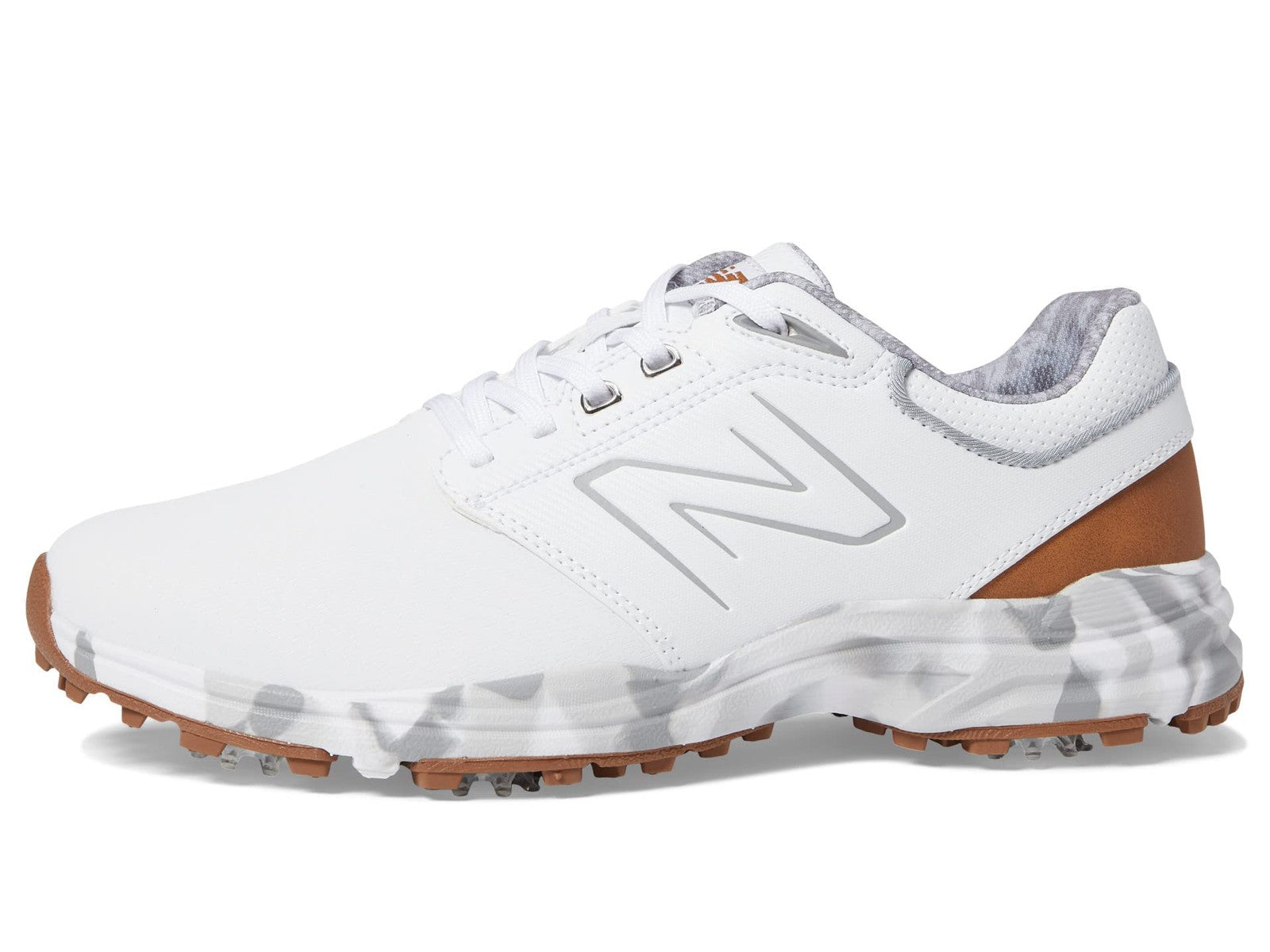 New Balance Men's Brighton Golf Shoe, White, 12 X-Wide