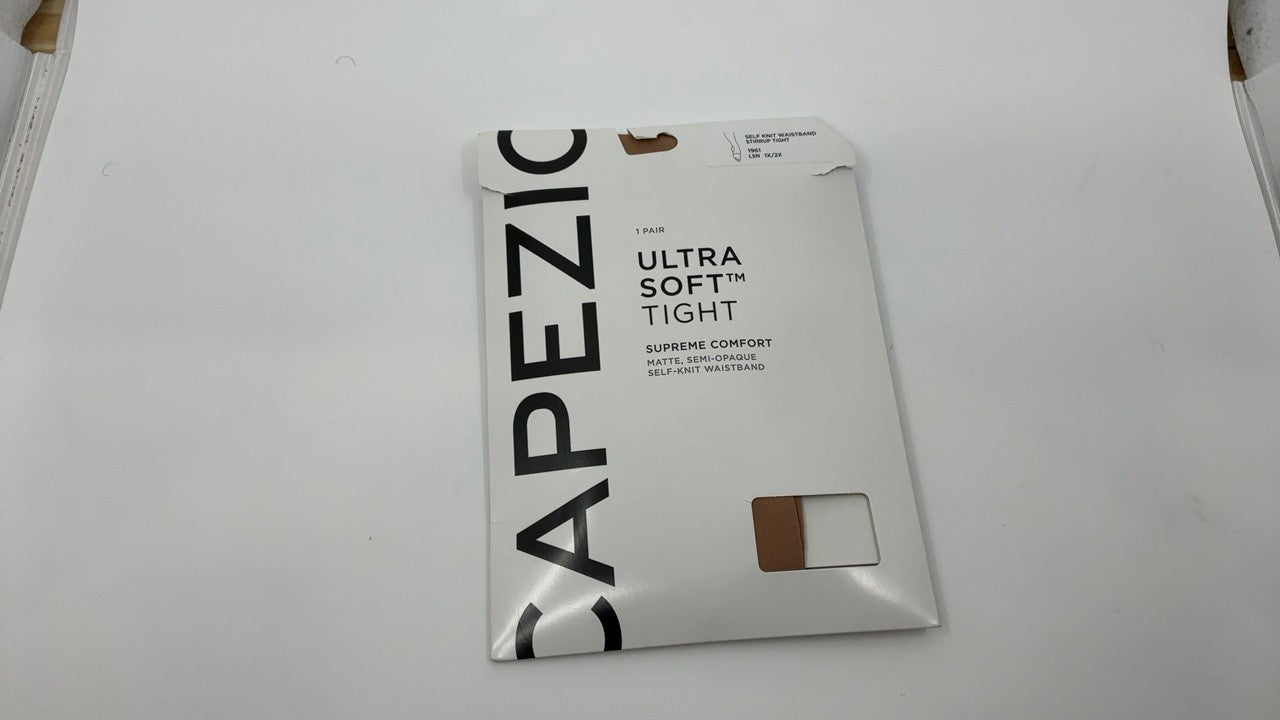 Capezio Womens Tights, Light Suntan, 1X-2X, Self Knit Waistband