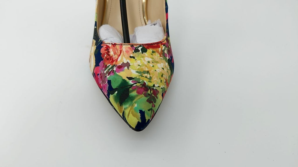Nine West 7 Tatiana Pump Navy Fall Floral Multi Women’s Shoes