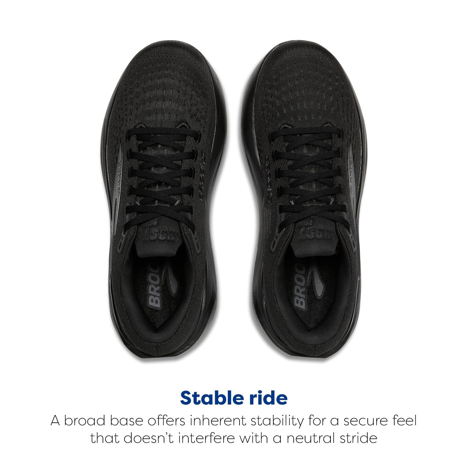 Brooks Ghost Max 3 Men's Walking Shoe 7.5 Black/Black/Ebony