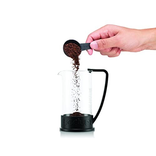12oz Bodum Brazil French Press Coffee Maker, Borosilicate Glass, Black