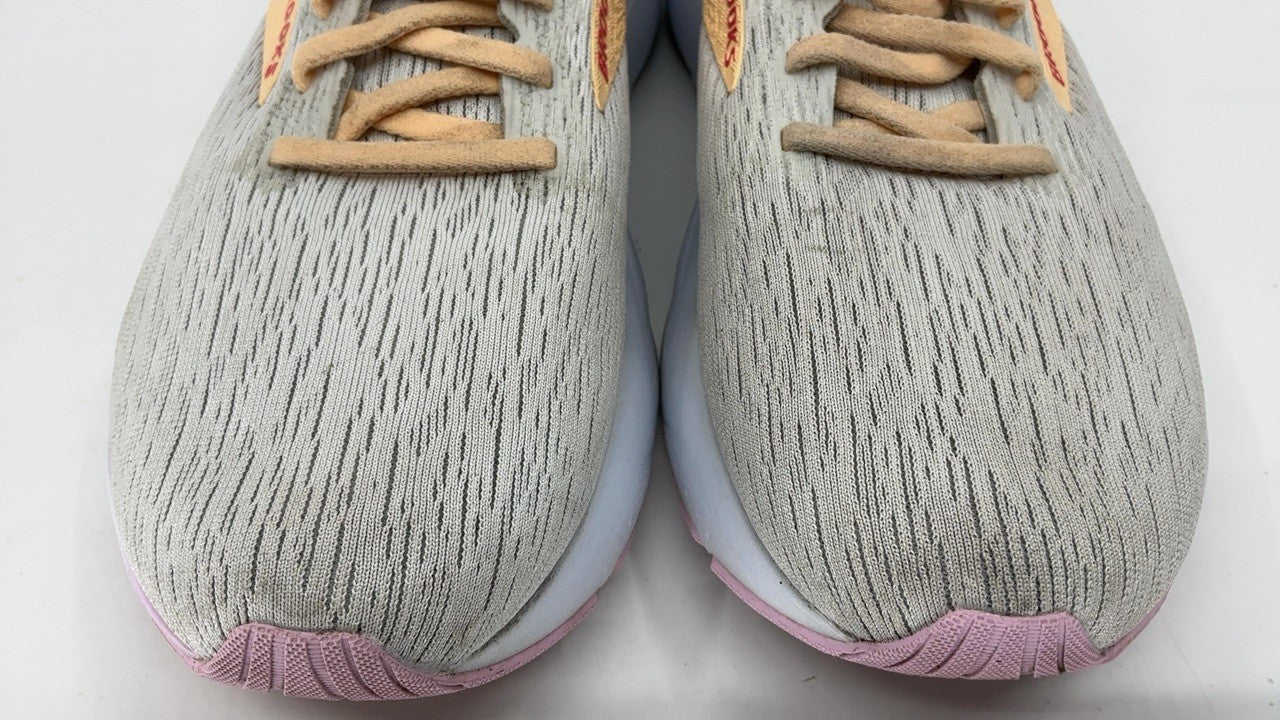 Brooks Women’s Ghost 16 Neutral Running Shoe - White/Grey/Orchid - 10.5 Medium
