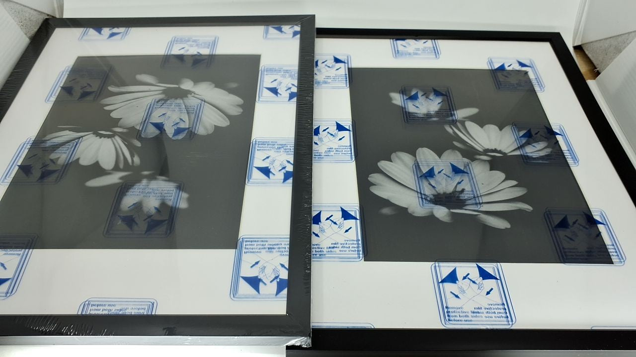 11x14 Picture Frame Duo - Black, Polished Plexiglass & Mat Option