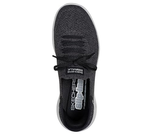 Skechers Women's Go Walk Joy Abby Hands Free Slip-Ins Sneaker, Black, 7