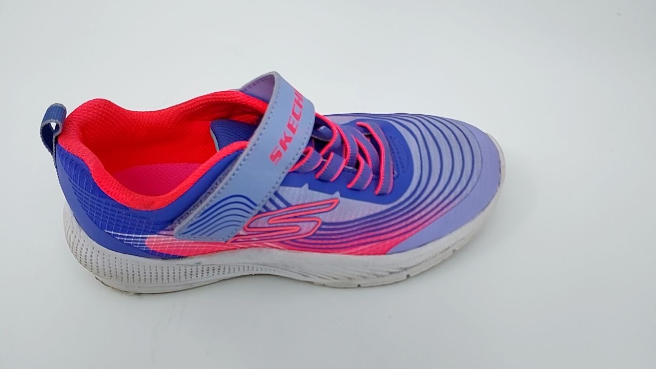SKECHERS Kids Girls Microspec Advance Sneaker, Lavender/Neon Pink, 3 Little Kid