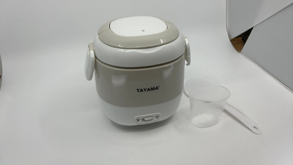 Tayama 1.5 Cup Portable Mini Rice Cooker, White (TMRC-03R)