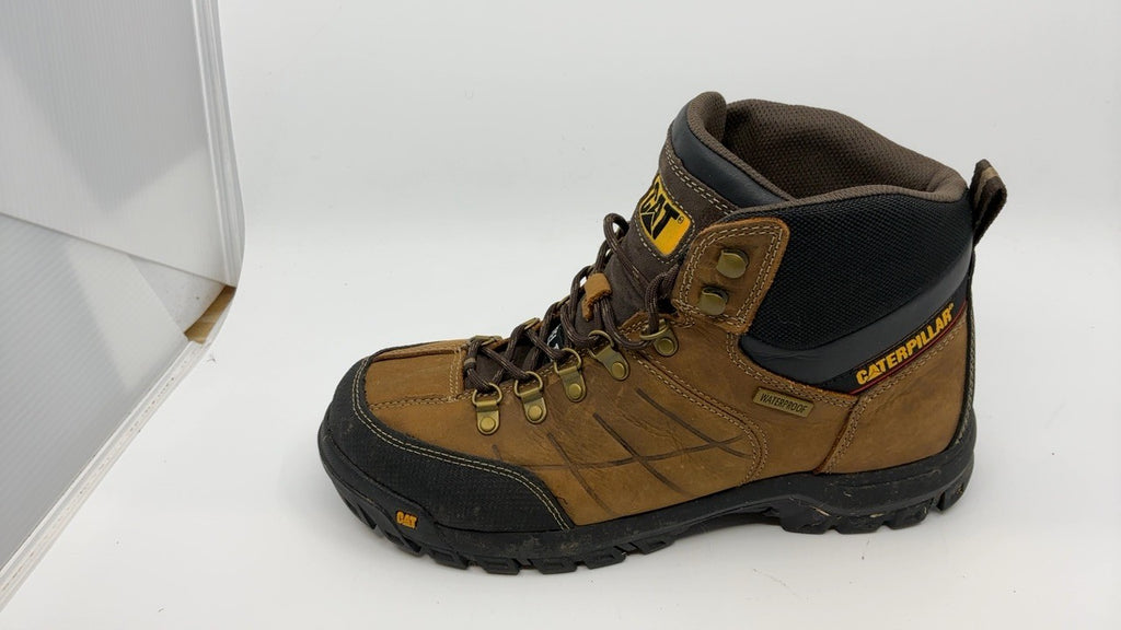 Cat Footwear mens Threshold Waterproof Steel Toe Work Boot, Real Brown, 11 US