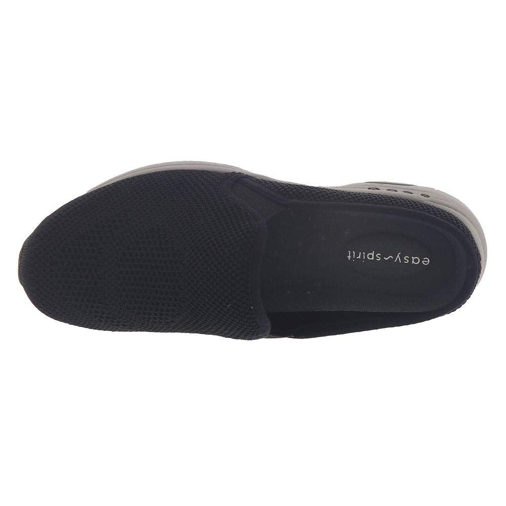 Easy Spirit womens Takeknit 2 Clog, Black, 9 Wide US