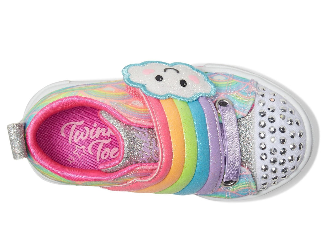 SKECHERS Girls Twinkle Sparks-Cloud Cutie Sneaker, Multi, 11.5 Little Kid