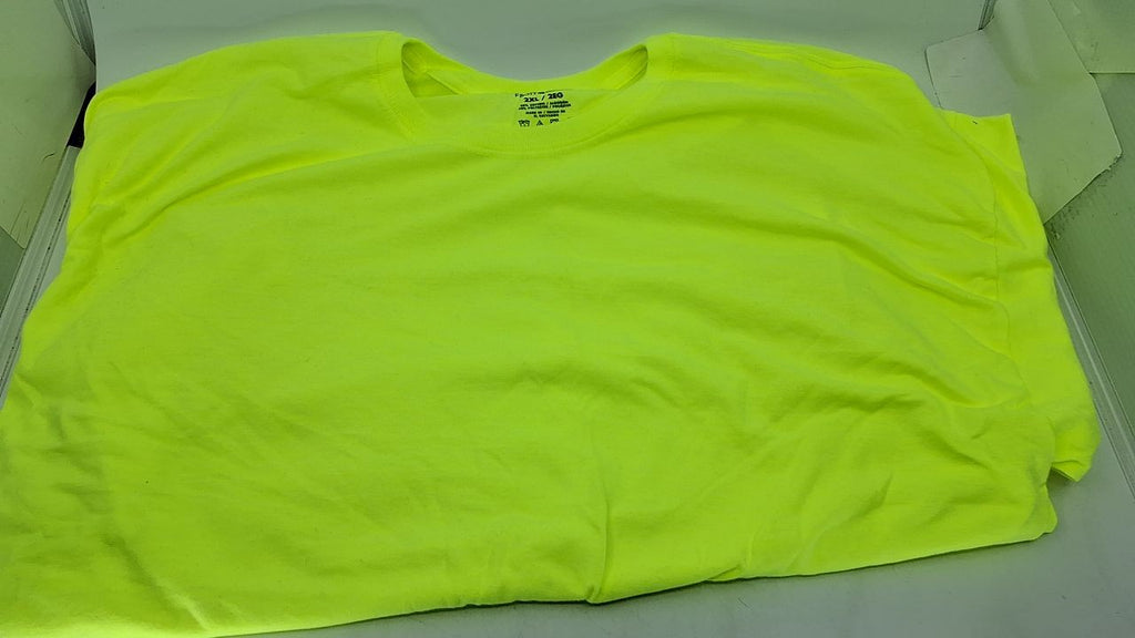 Fruit of the Loom Men's Eversoft T-Shirts 2-Pack, Safety Green, XX-Large