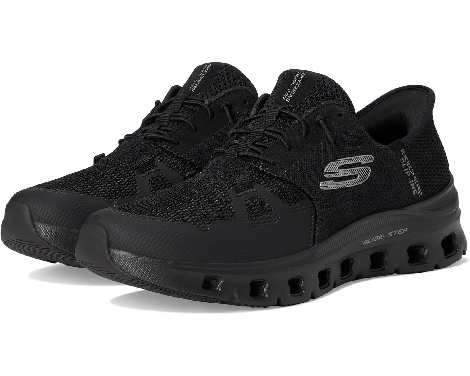 Skechers Men's Slip-Resistant Glide-Step Pro Slip-ins Work Sneakers, Black, 9
