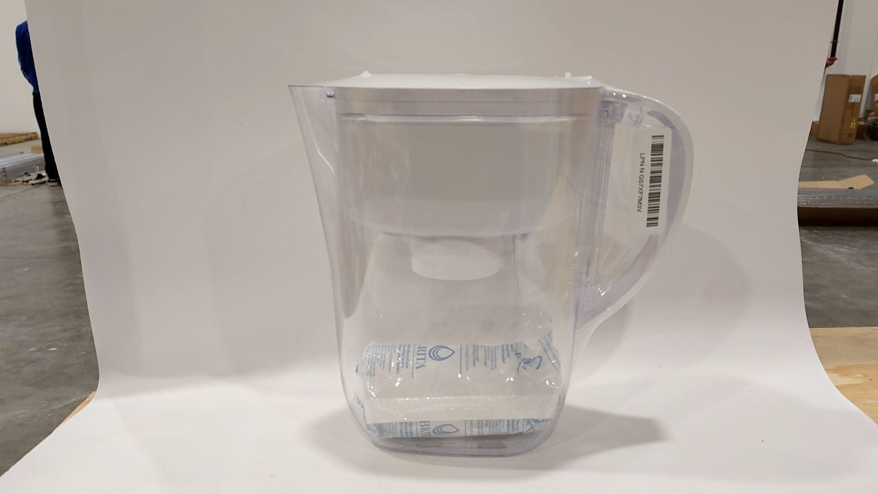 Brita Water Pitcher 6-Cup, BPA-Free, White, Includes 1 Standard Filter