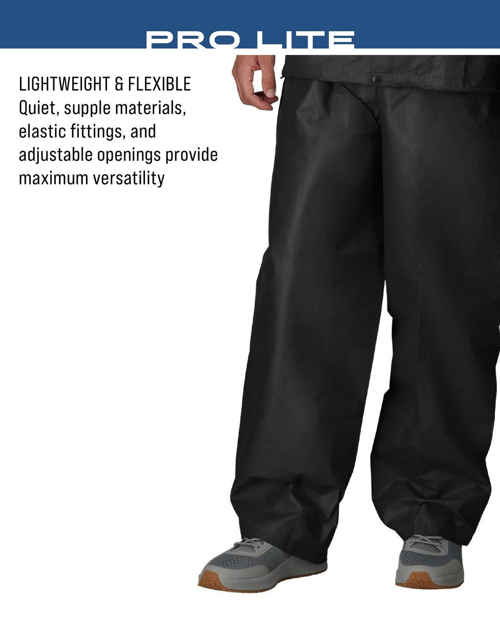 Frogg Toggs Pro Lite Rain Suit, Carbon Black, M/L, Waterproof & Breathable