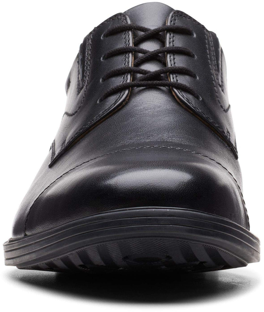 Clarks Men's Whiddon Cap Oxford, Black Leather, 9