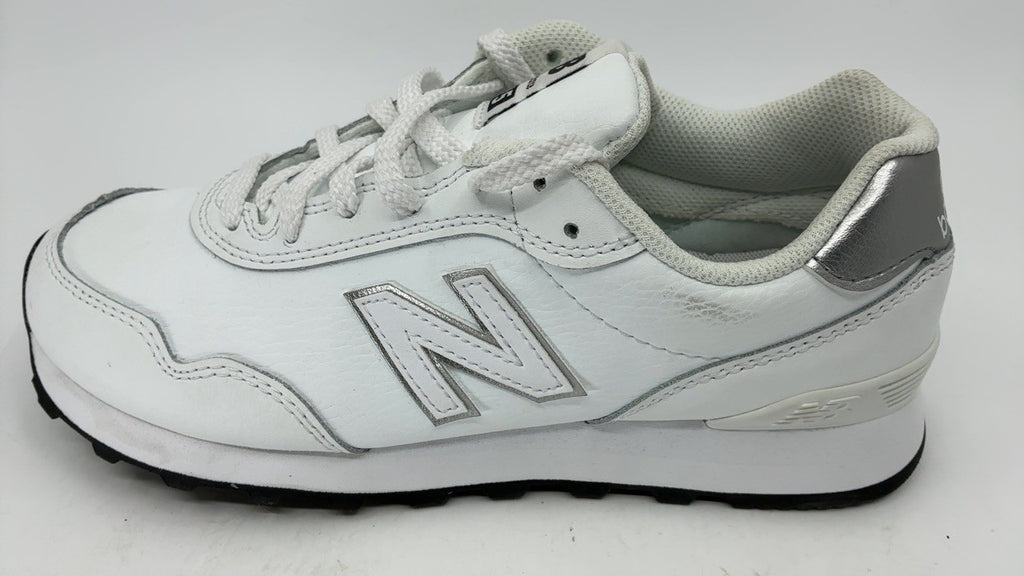 New Balance Women's 515 V3 Sneaker, White/Silver, 8 W