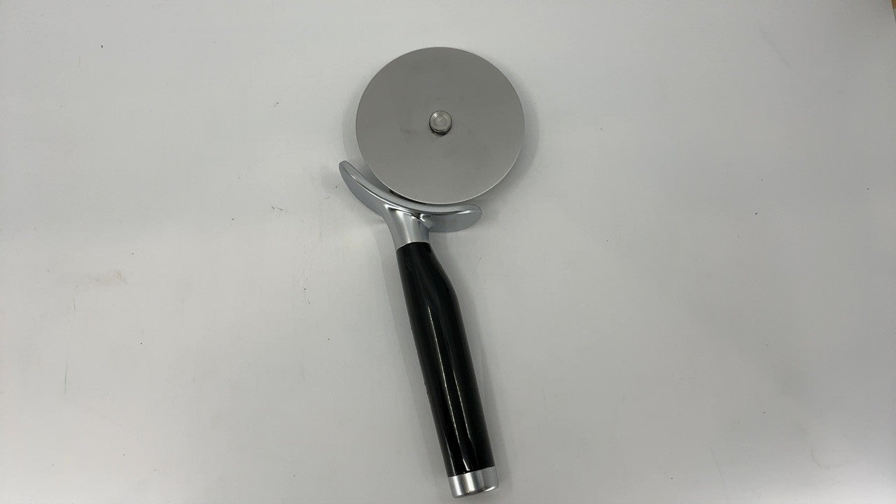 9-Inch KitchenAid Pizza Cutter Black Ergonomic Handle, Dishwasher Safe