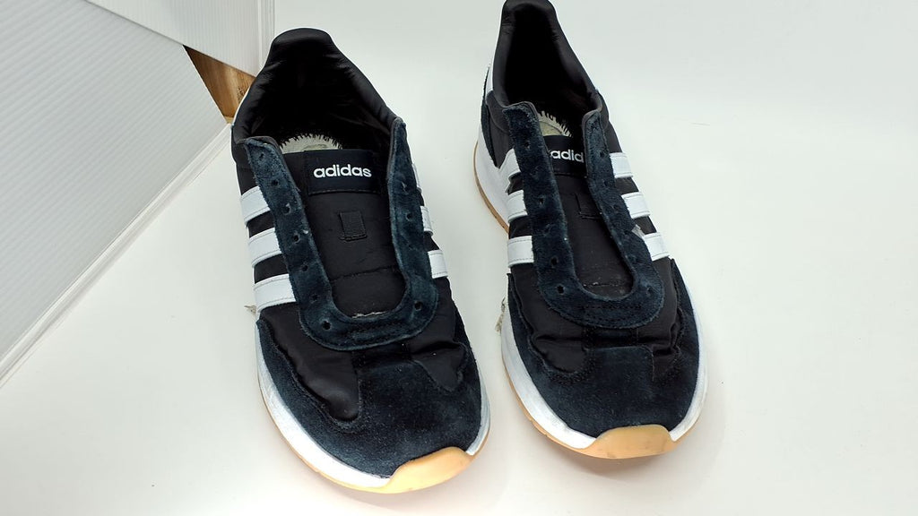 adidas Men's Run 72 Sneaker, Black/White/White, 10