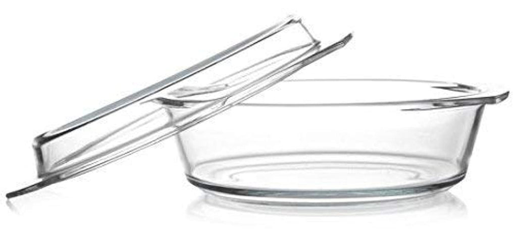 Round heatproof dish with lid 2,1L