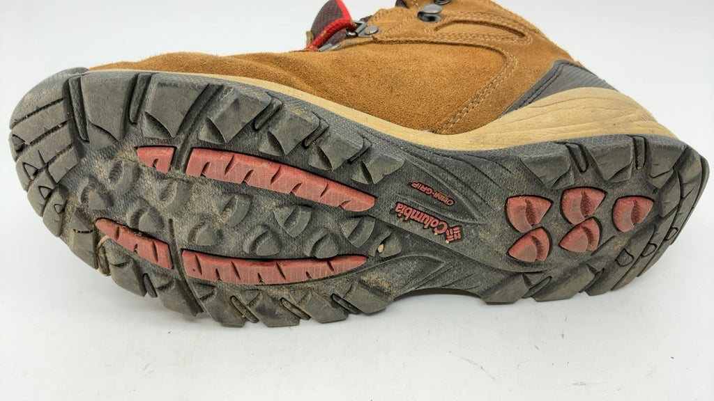 Columbia Women's Newton Ridge Plus Waterproof Amped, Elk/Mountain Red, 8.5