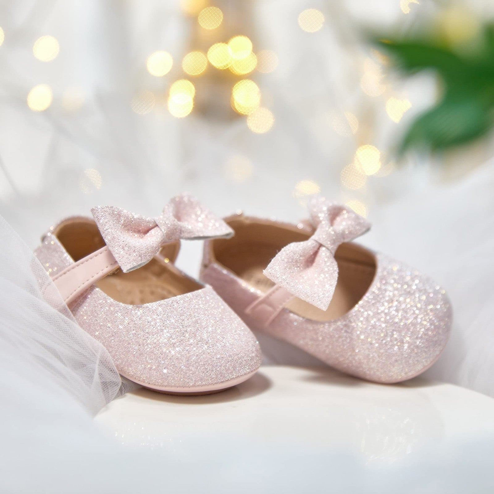 Felix & Flora Soft Sole Leather Baby Shoes - (Light Pink,12-18 Months Infant)