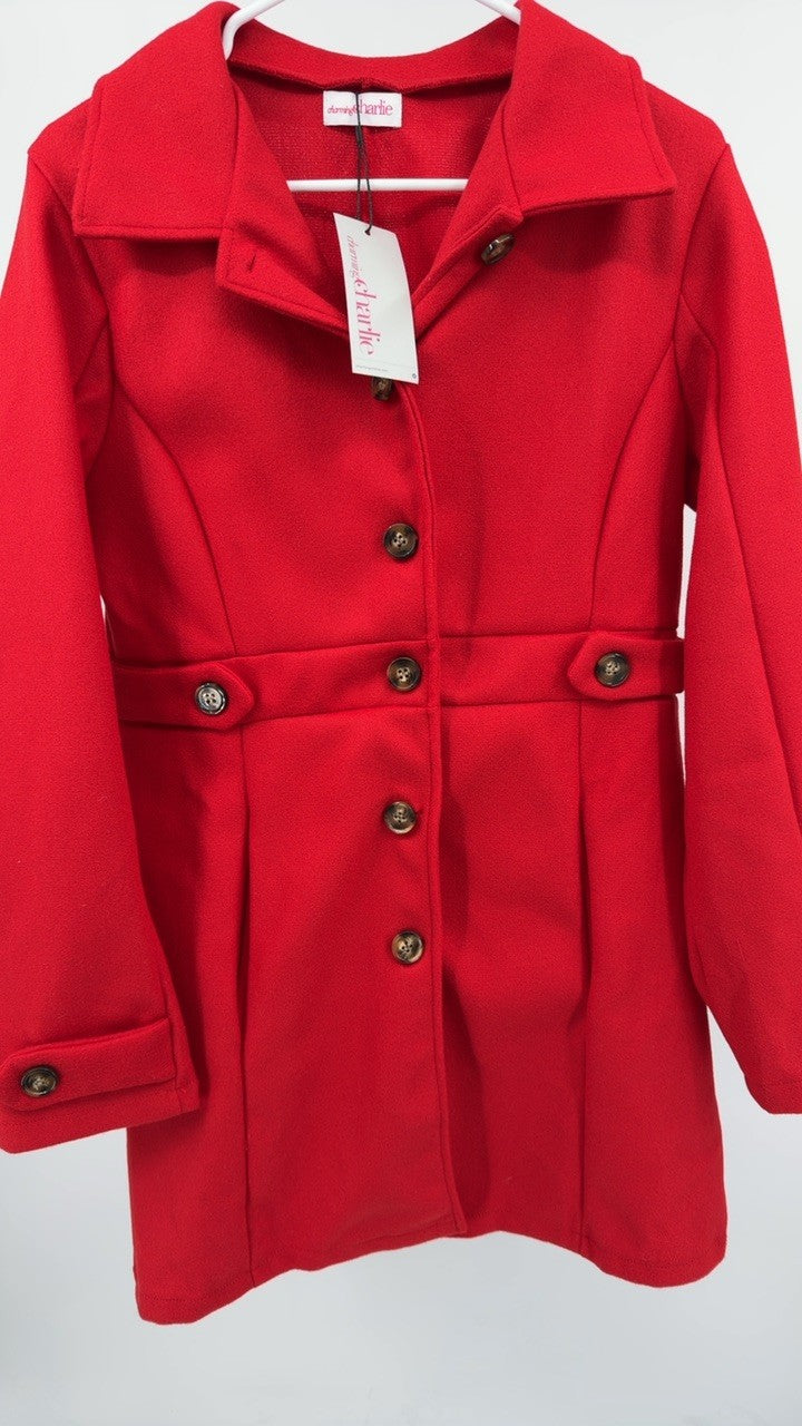 Button Up Long Sleeve Coat